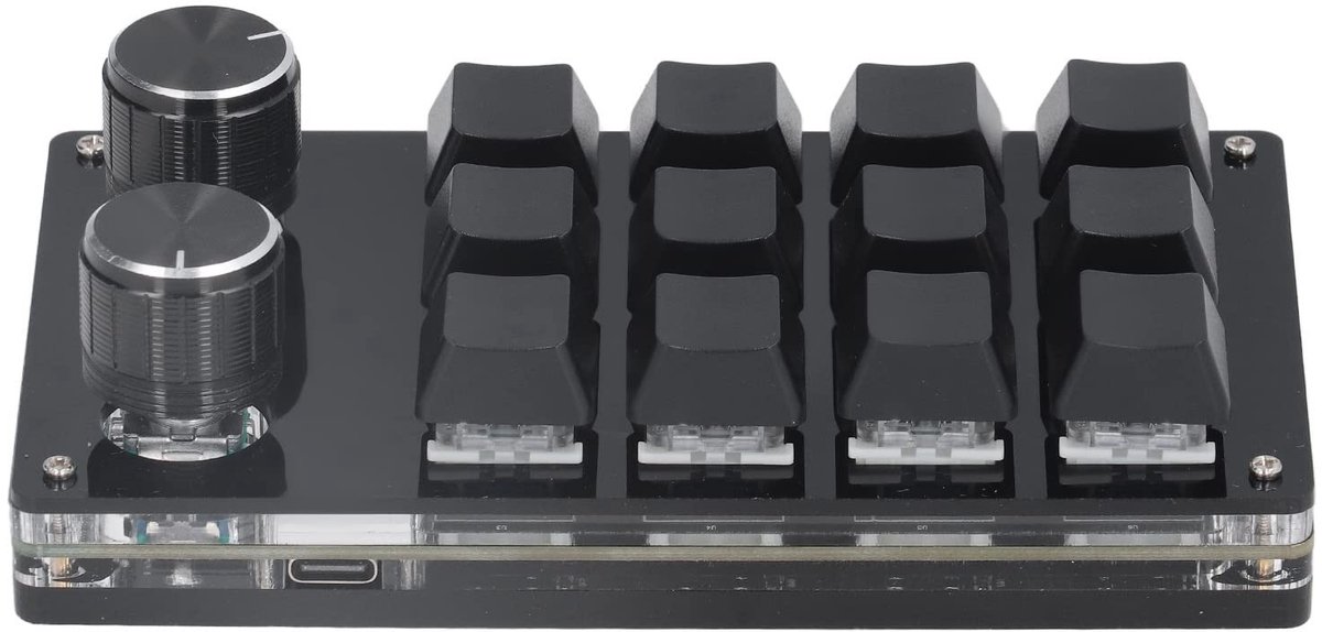 Allecto - Mechanisch Gaming Toetsenbord - 12 Programmeerbare Toetsen met 2 Aanpasbare Knoppen