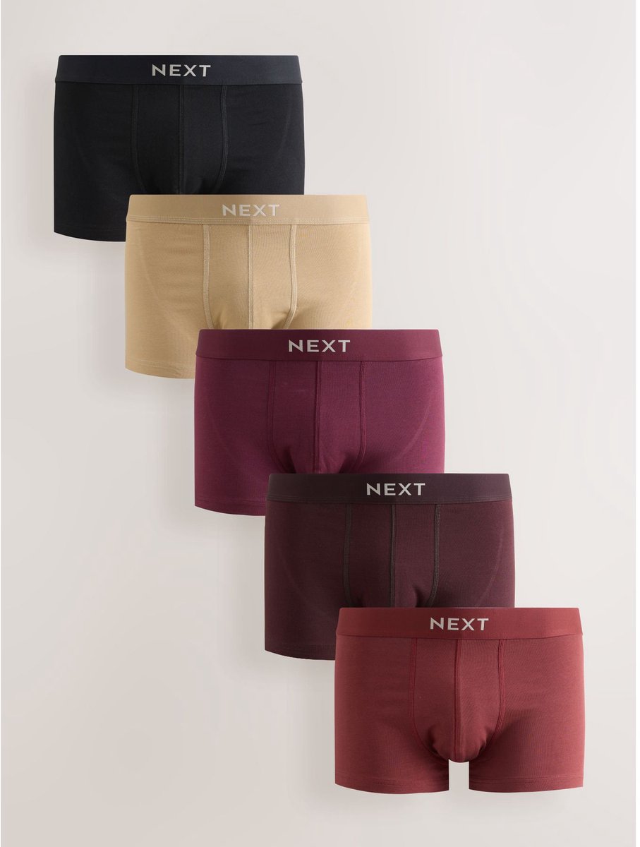 Next - Heren - Set van 5 heupslips - Rood