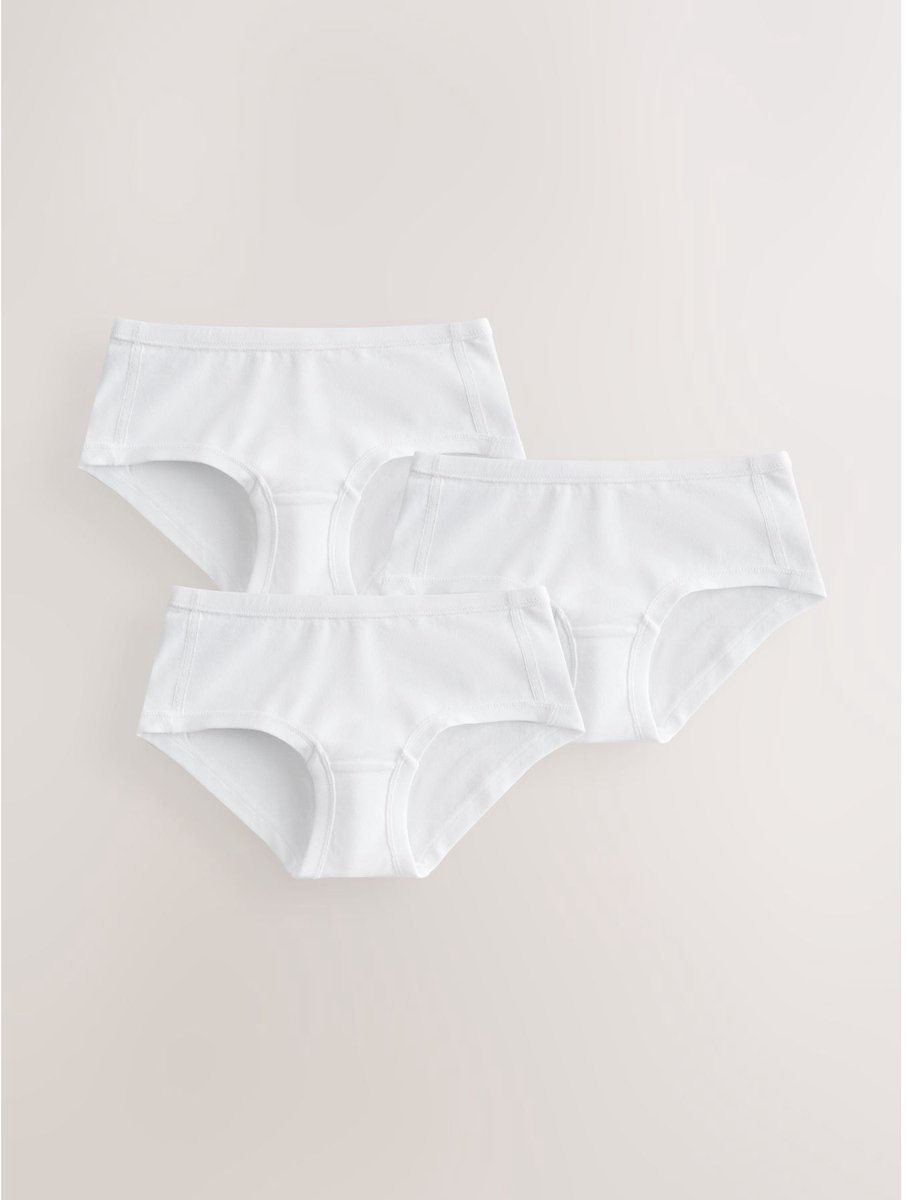 Next - Meisjes - Set van 3 Kind To Skin slips - Wit