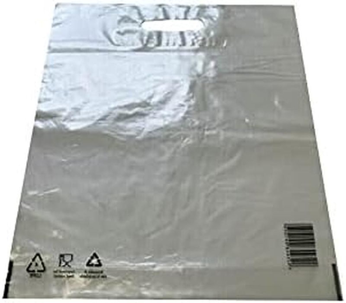 Draagtassen LDPE - Plastic zakjes - Winkelen en opslag - Sterk en stevig - 38 x 45 cm - Transparant