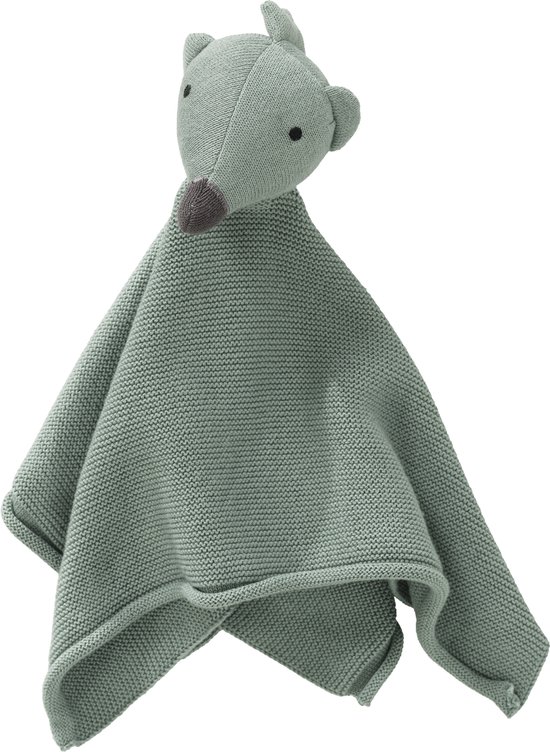 Fresk Knuffel - Knuffeldoekje - Tutpoppetje - Kraamcadeau voor Jongens en Meisjes - Baby Cadeau - Groen - Hedgehog van Fresk — afbeelding 3