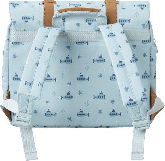 Fresk Sac à dos pour enfants 4-6 ans - 8,3 L - Cartable enfant Garçons - Bretelles réglables et feravecure à clip - Sac à dos déperlant - Bleu - Submarine