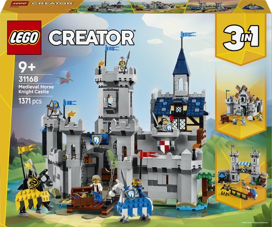 LEGO® Creator 3in1 Middeleeuws Kasteel met Ridders te Paard - 31168