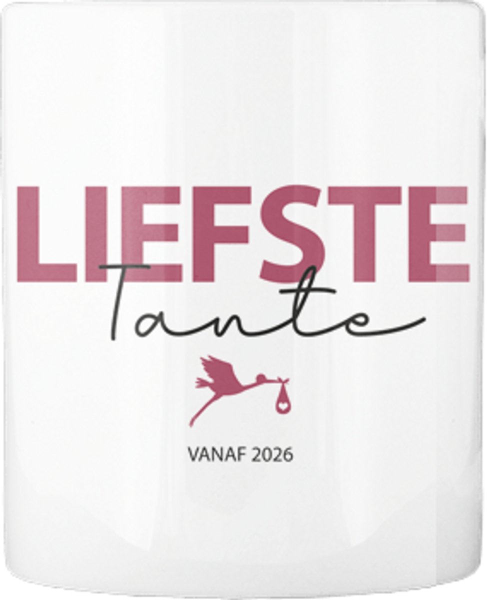 Liefste Tante | Voor alle tantes | Zwangerschapsaankondiging | Leuk cadeau | Verjaardag | Mok | Wit