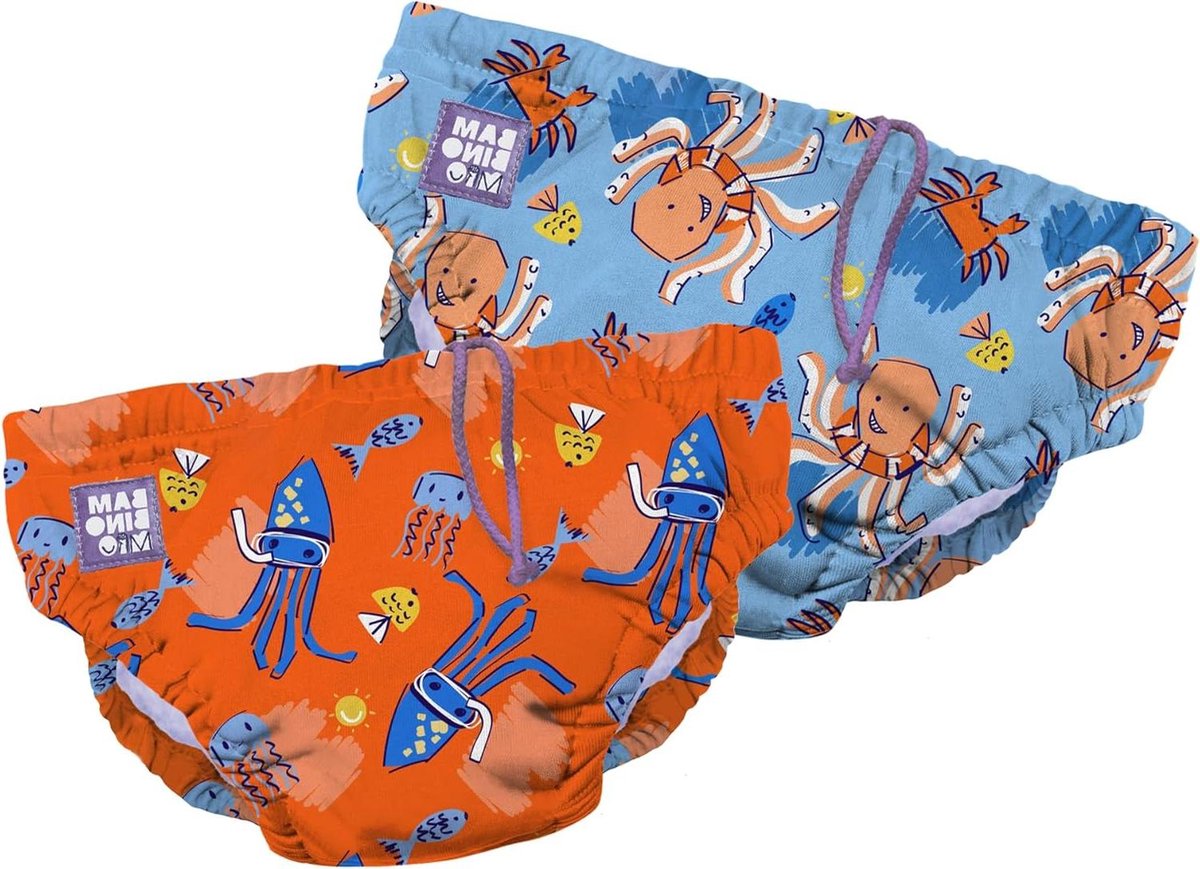 Wasbare Zwemluier - Baby Luier - Zwemmen Met Baby - Houdt Poep Tegen - 2 Stuks - Blauw