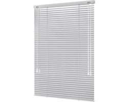 Aluminium Jaloezie - Lichtloze Luxaflex - Privacy Beschermen - Innovatieve Verduistering - 100 x 250 cm - Zilver Glanzend