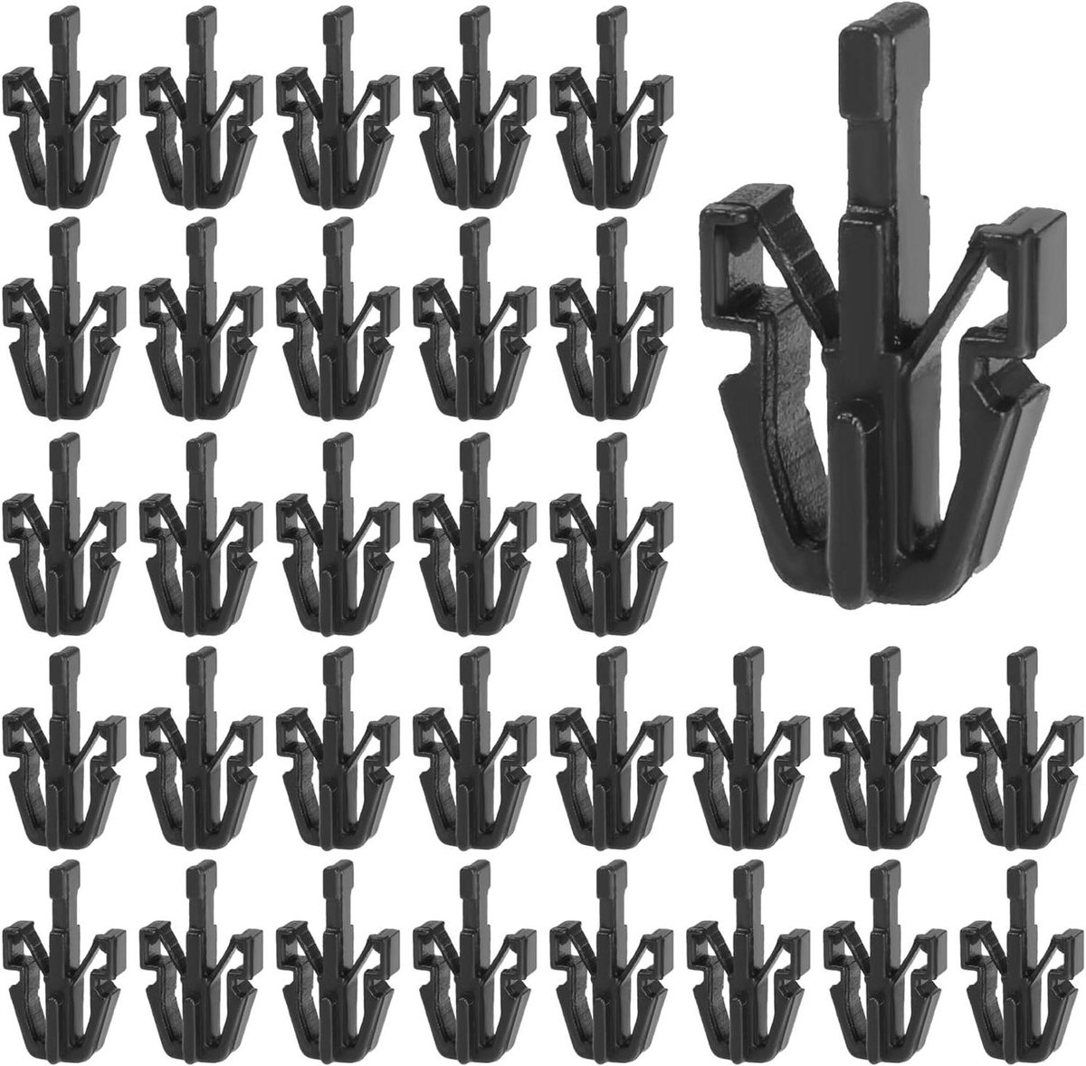 Grille Clips - Bevestigingsclips - Auto Reparatie - Vastschroevend - 50 stuks - Zwart
