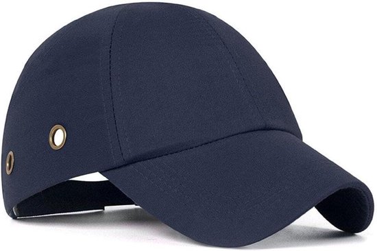 Foto: Veiligheidshelm baseball cap bump cap werkhelm hoofd beschermen ademend ontwerp 58 60 cm hoofdomtrek donkerblauw