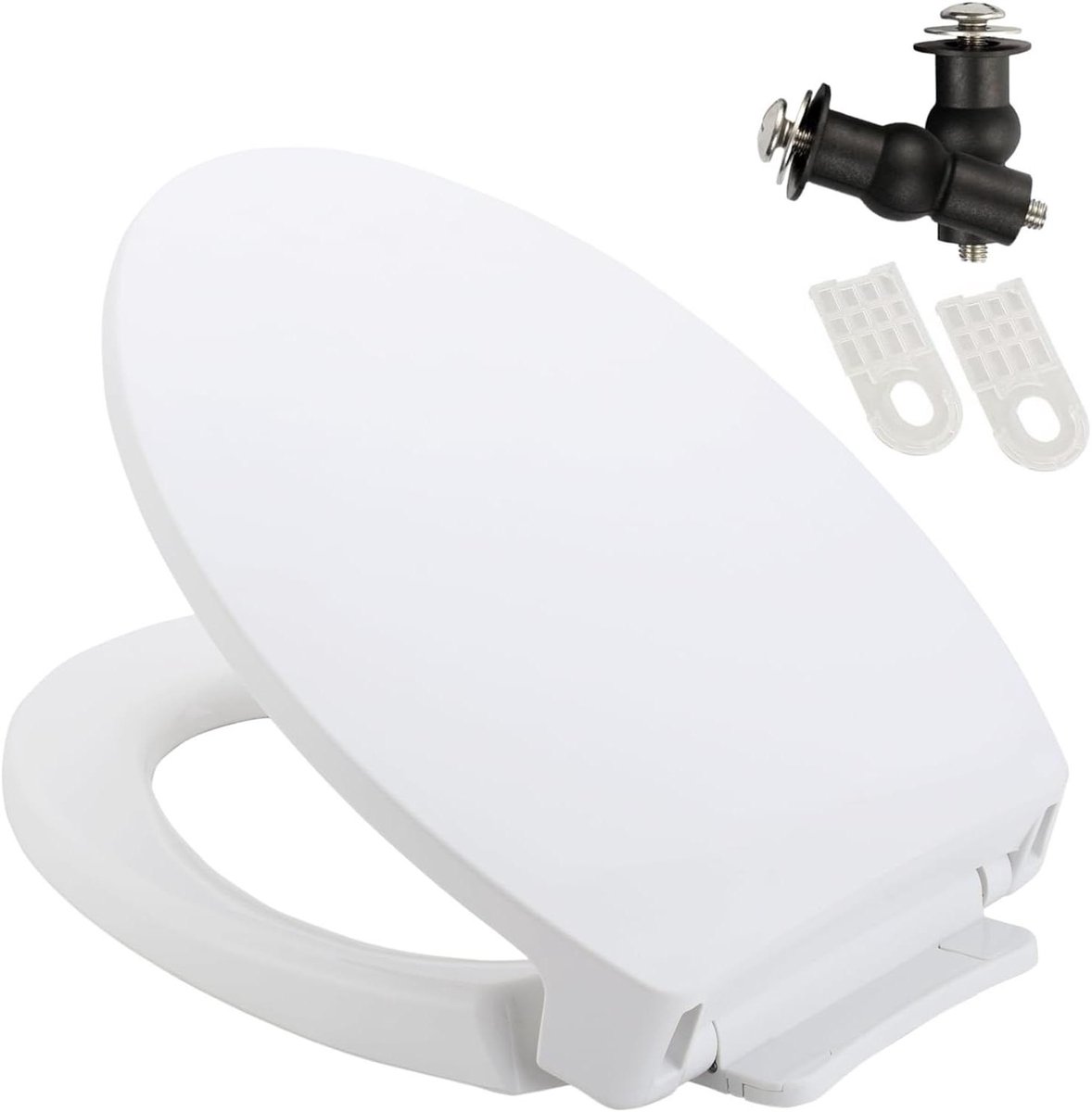 Toiletbril - Toiletstoelhoes - Badkamer Upgrade - Softclose Functie - 48.5 x 35 cm - Wit
