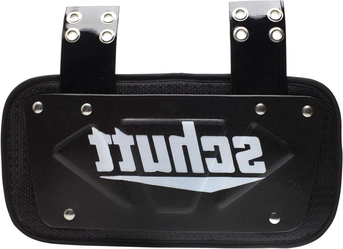 Voetbal Back Plate - Beschermingsplaat Achterkant - Sport Bescherming - Geventileerde EVA Padding - 31.88 x 27.56 cm - Zwart/Wit