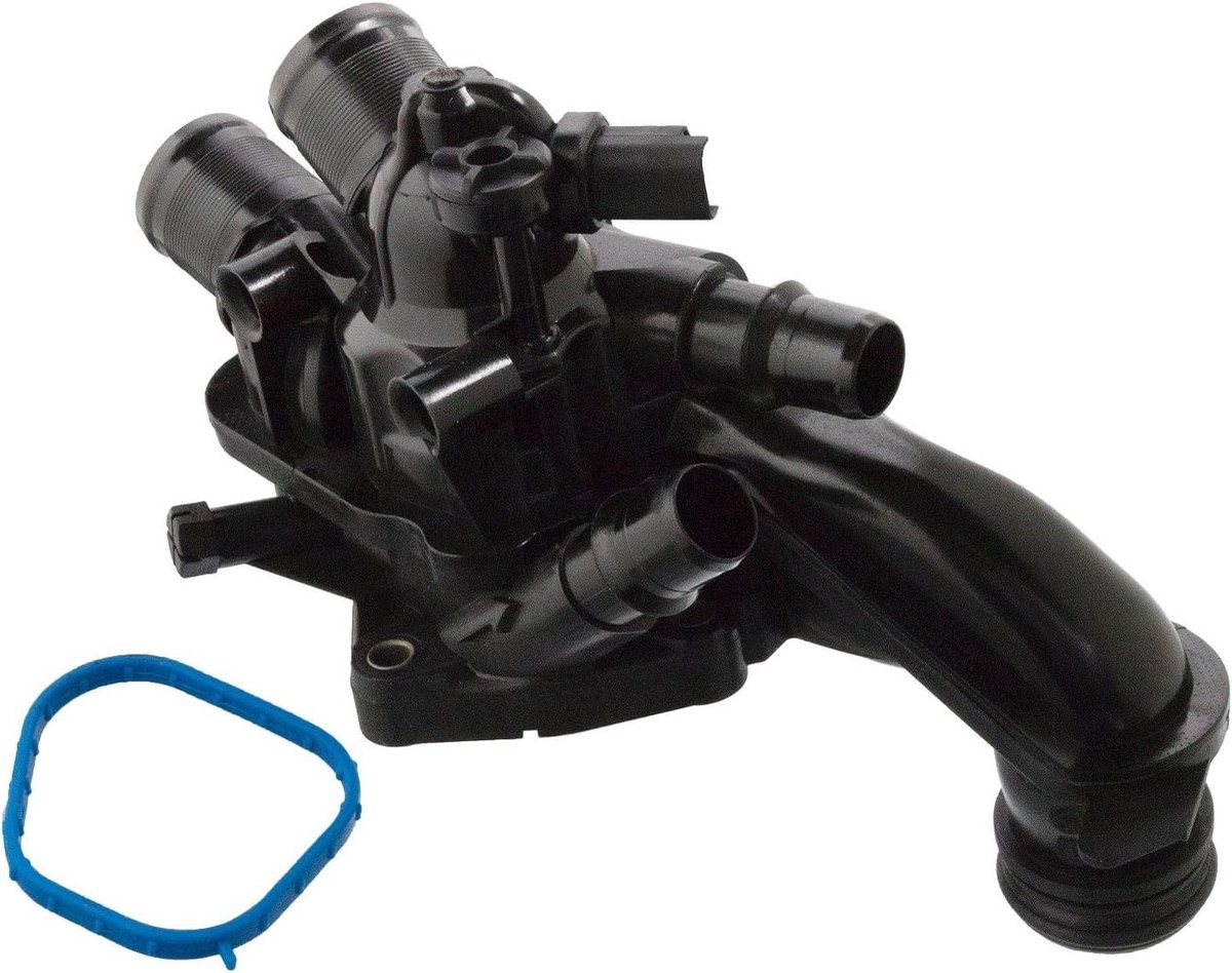 Thermostaat met behuizing - Koelmiddelthermostaat Motor thermostaat - Motor koelen - Compleet geleverd - 32 mm buitendiameter - null