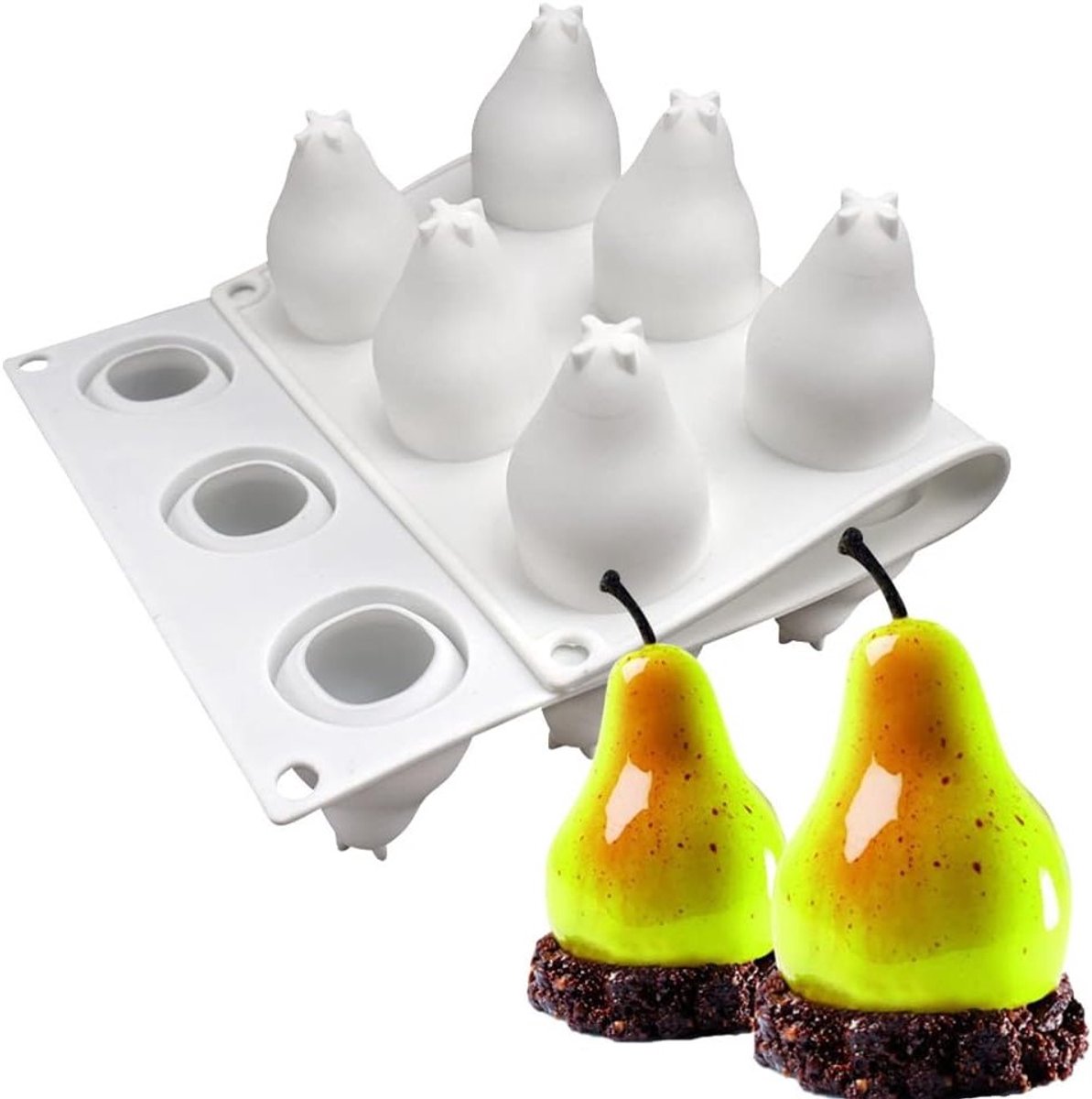 Siliconen Cakevorm voor 3D Taarten, Chocolade Mallen en Dessert Mold voor Jello en IJs
