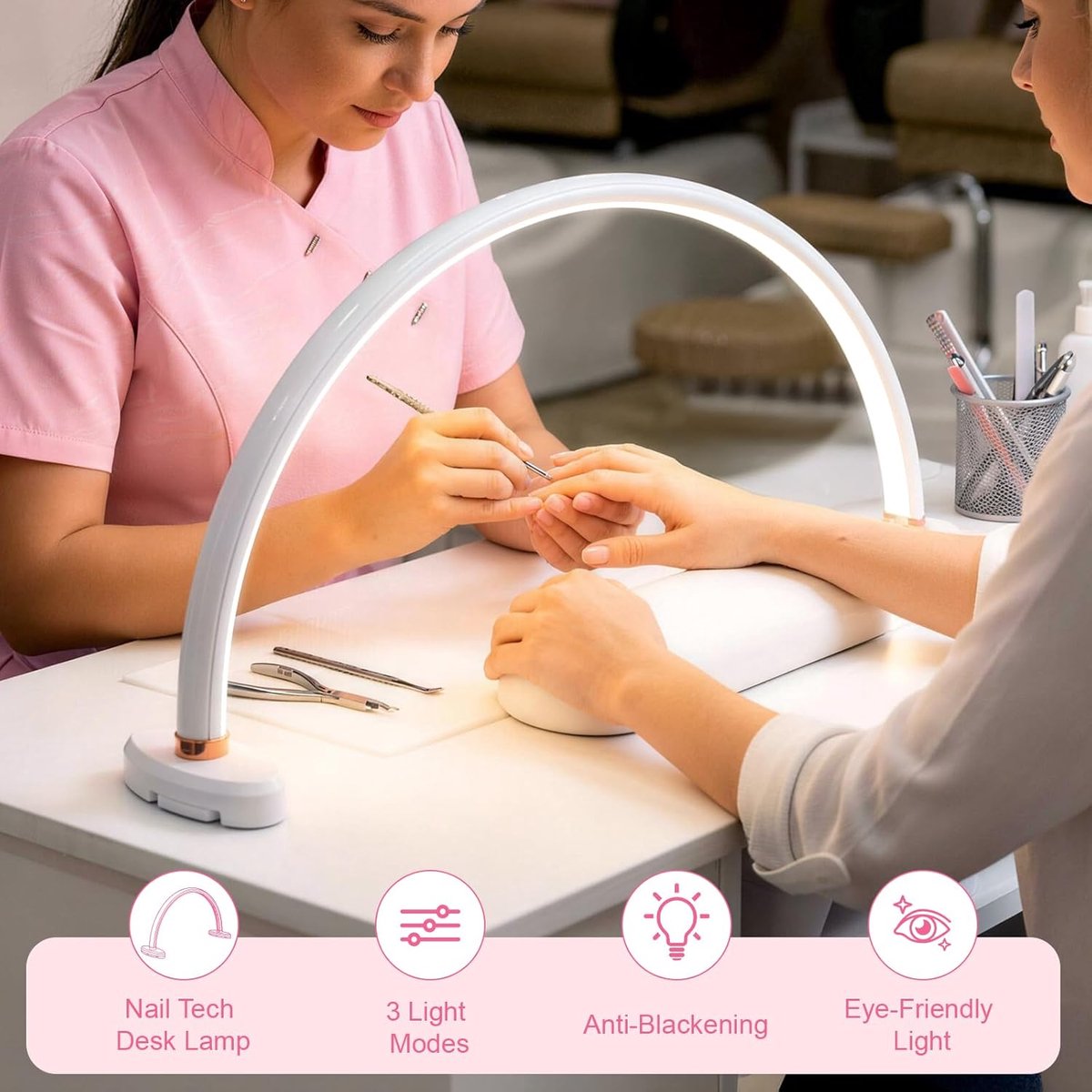 Nagellamp Halve Maan - Lichtring Bureau thumbnail 6