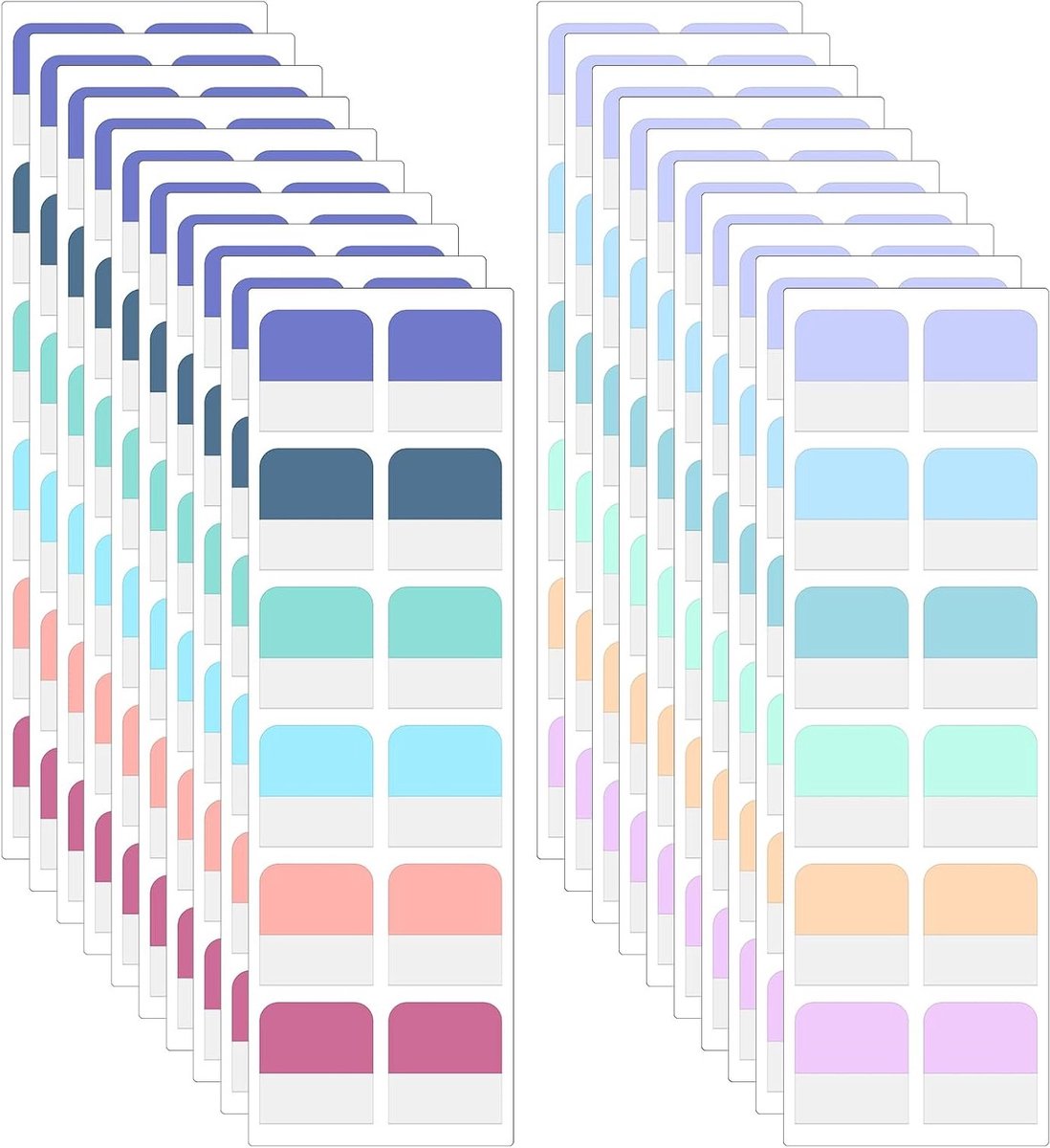 240 Stuks Zelfklevende Index Tabs - Transparante Pagina Markers, Notitie Vlaggen en Labels voor Boeken en Notebooks, Ideaal voor Studeren en Organiseren