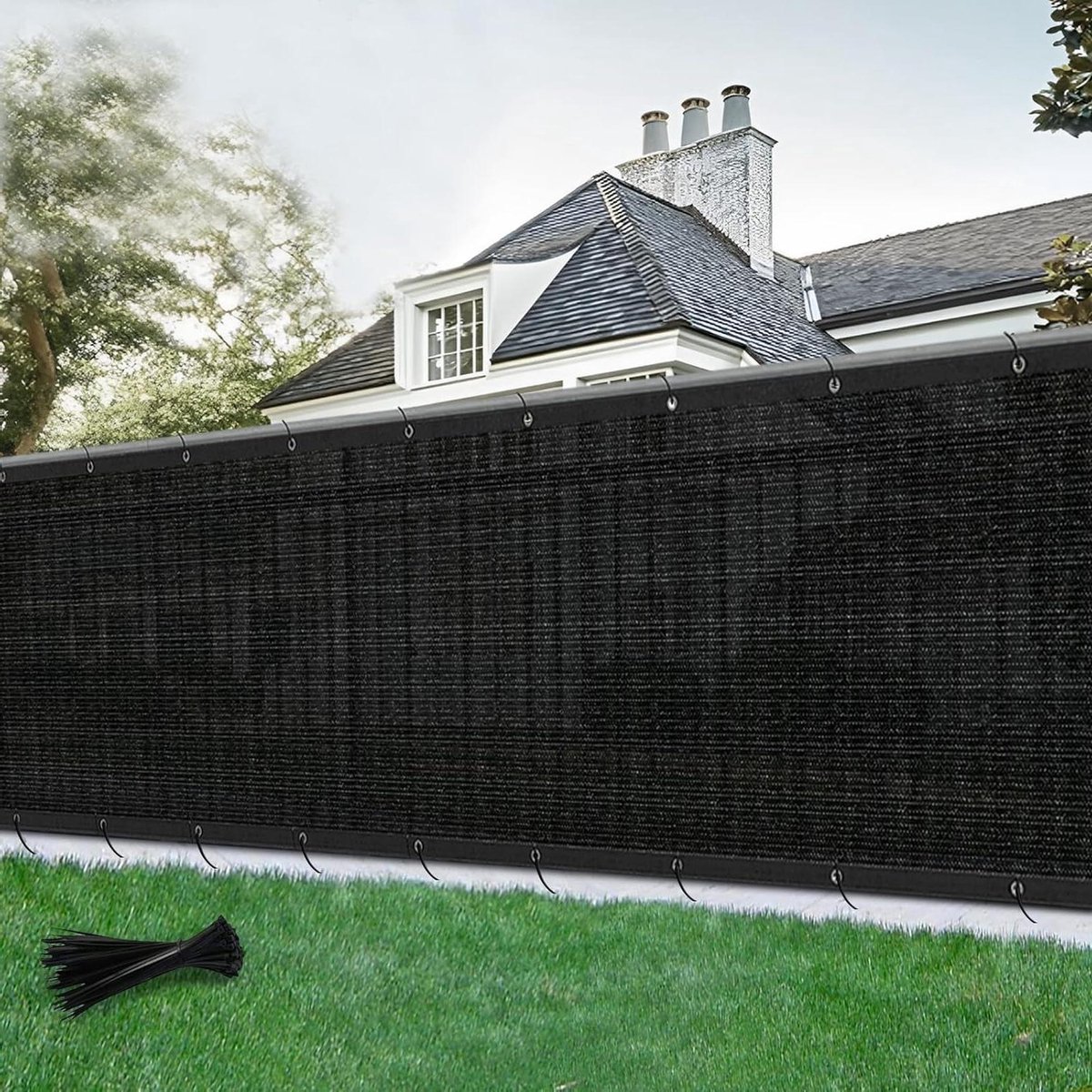 Privacy hek scherm - Scherm voor omheining - Meer privacy creëren - 90% zichtbare dekking - 50.8 x 5.1 cm