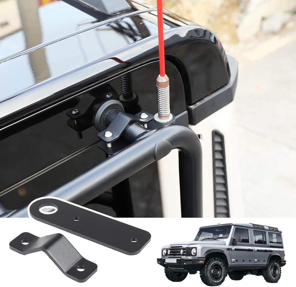 Auto Antenne Mount - Antenne Beugel - Auto Accessoire - Geen Boren Nodig - 17 x 8.2 x 3.2 cm