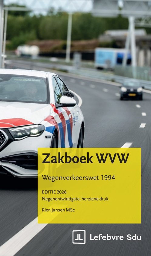 Zakboek WVW Wegenverkeerswet 1994 2026 - cover