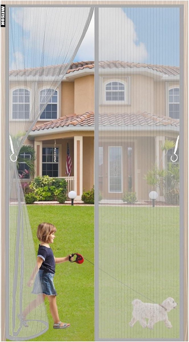 Magnetische hordeur - Vliegendeur hor Magneet deur - Frisse lucht binnen - Handsfree sluit