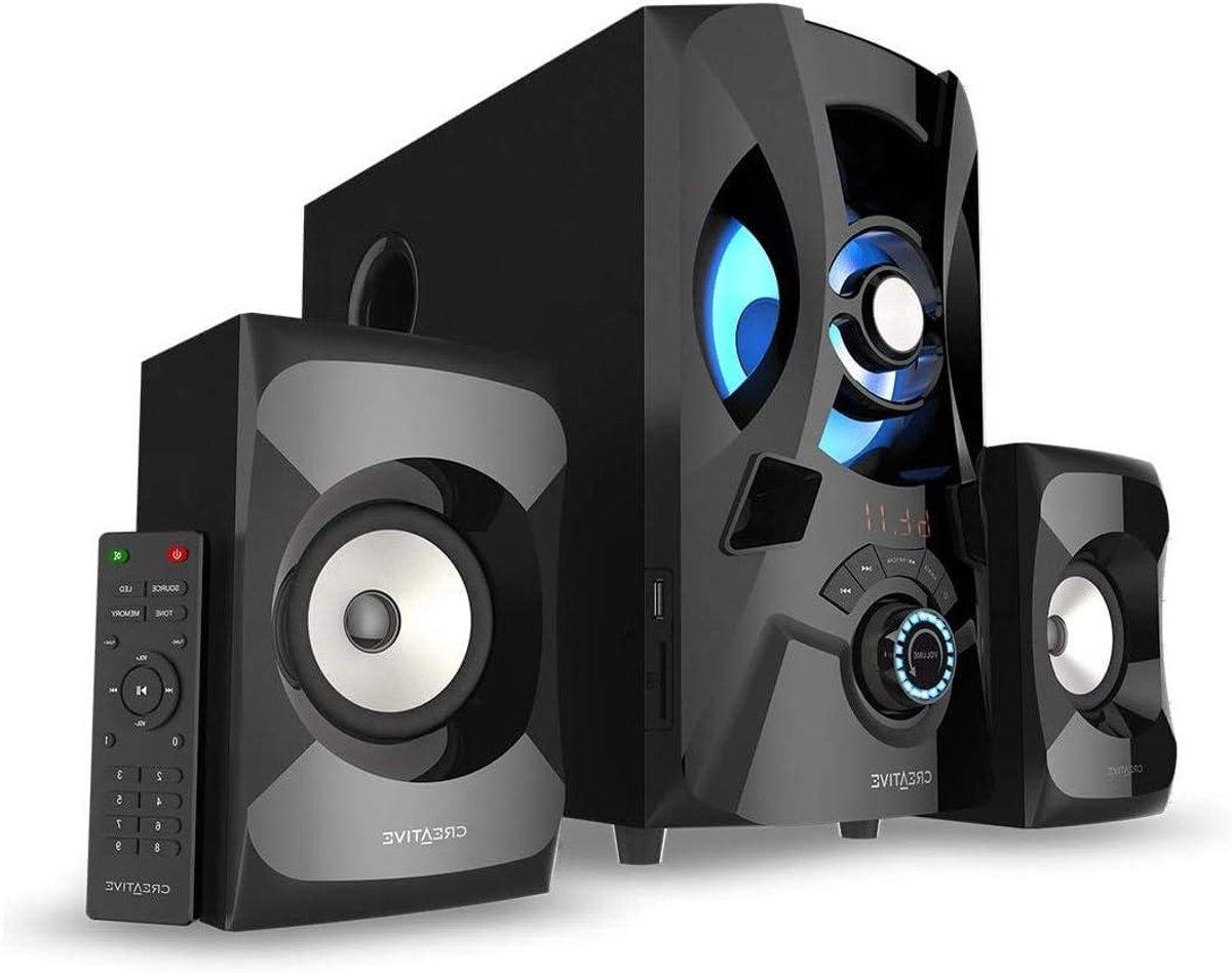 Combi Luidsprekers - Stereo Systeem - Muziek Luisteren - Krachtig Geluid - 50 Watt - Zwart