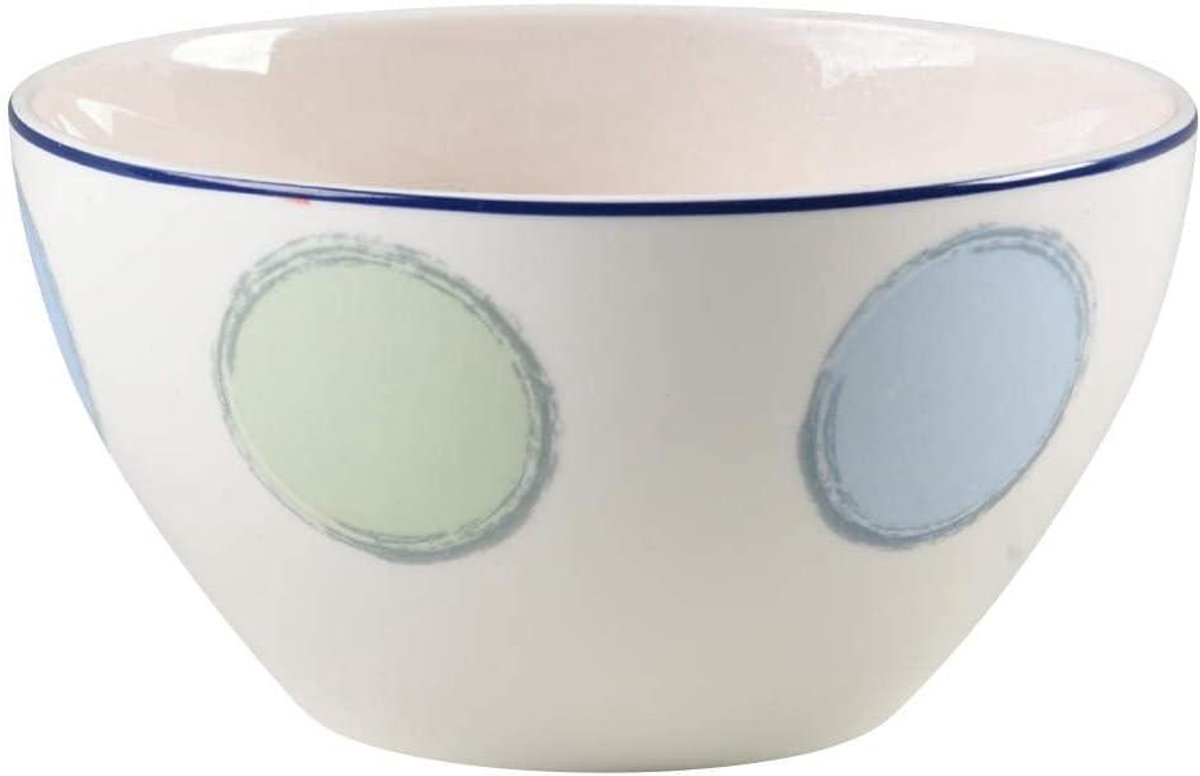 Serveerkom - Blauwe kom - Eten serveren - Steengoed materiaal - 15 cm - Blauw