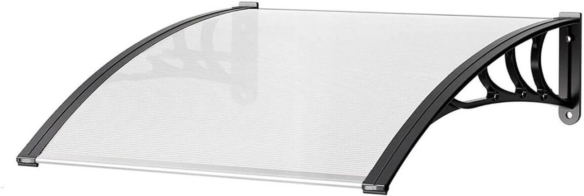 Modulaire Luifel - Buitendak - Ingangen Beschermen - Honingraat Polycarbonaat - 100 x 80 cm - Transparant