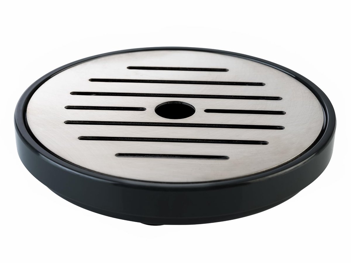 APS Druppelvanger – 2 delig – 9,5 cm – rvs met antislip voetjes
