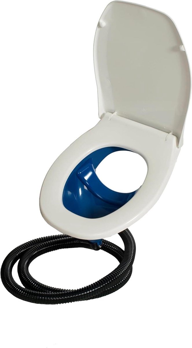 Scheidingstoilet - Composttoilet Zitting - Afvalbeheer Buiten - Inklapbare Bril - Universele Pasvorm - Blauw