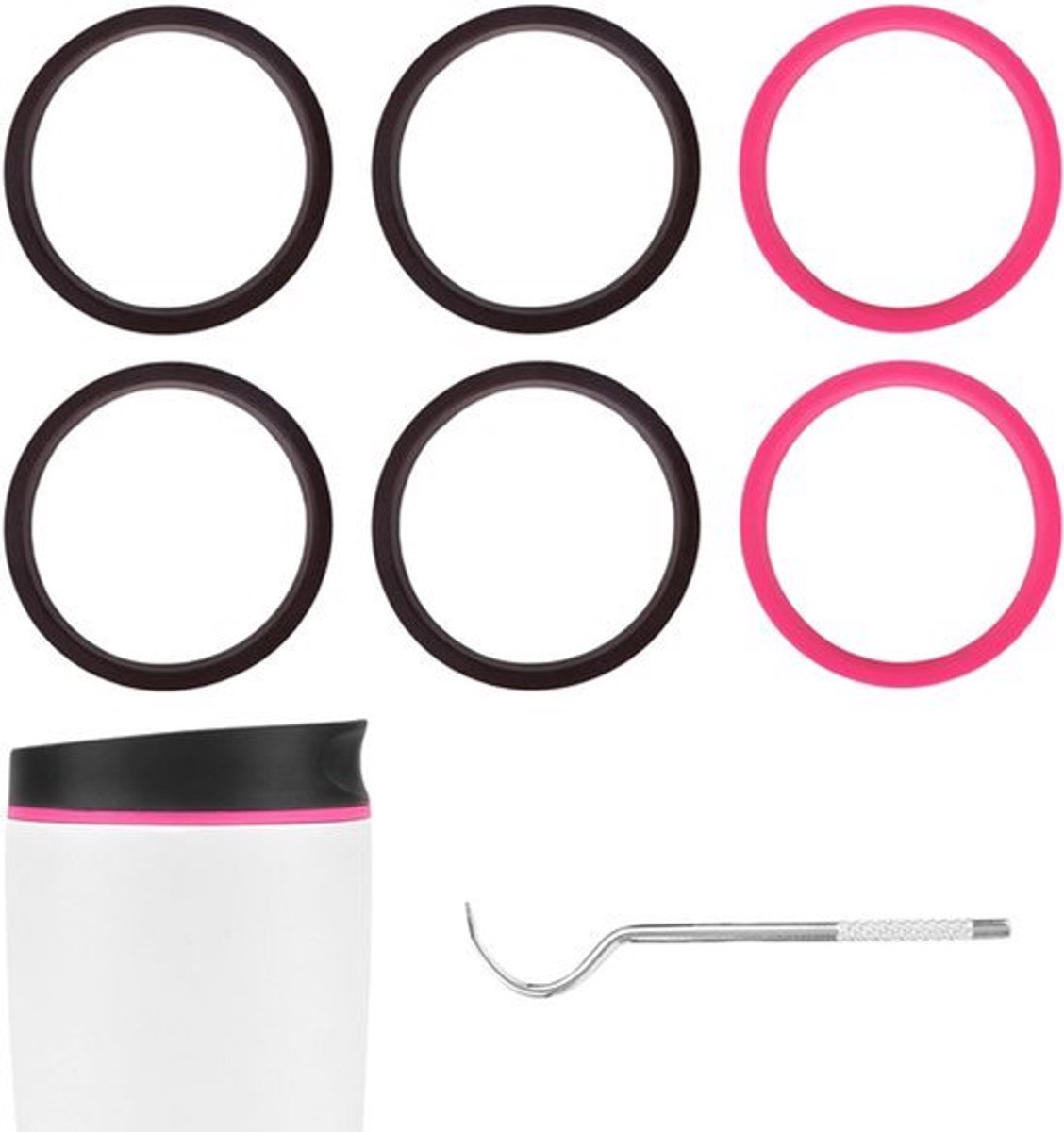 340/570ml - 6 Stuks Koffiemok Gasket - Silicone Afdichtring Vervangdelen