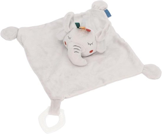 Baby Veiligheidsdeken - Knuffeldeken Dieren - Baby Troosten - Zacht en Knuffelbaar - 19 x 16 x 7 cm - Blauw — afbeelding 5