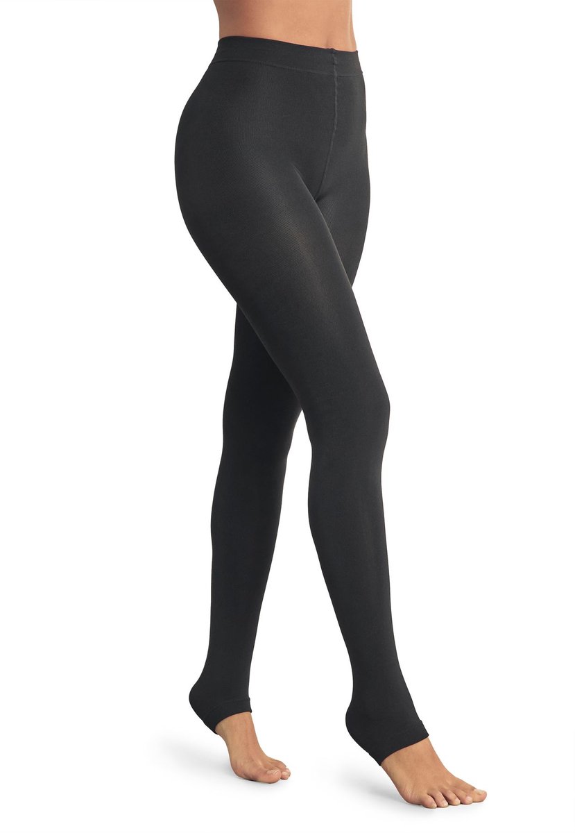Next - Dames - 1 paar met fleece gevoerde thermische maillot zonder voet - Zwart