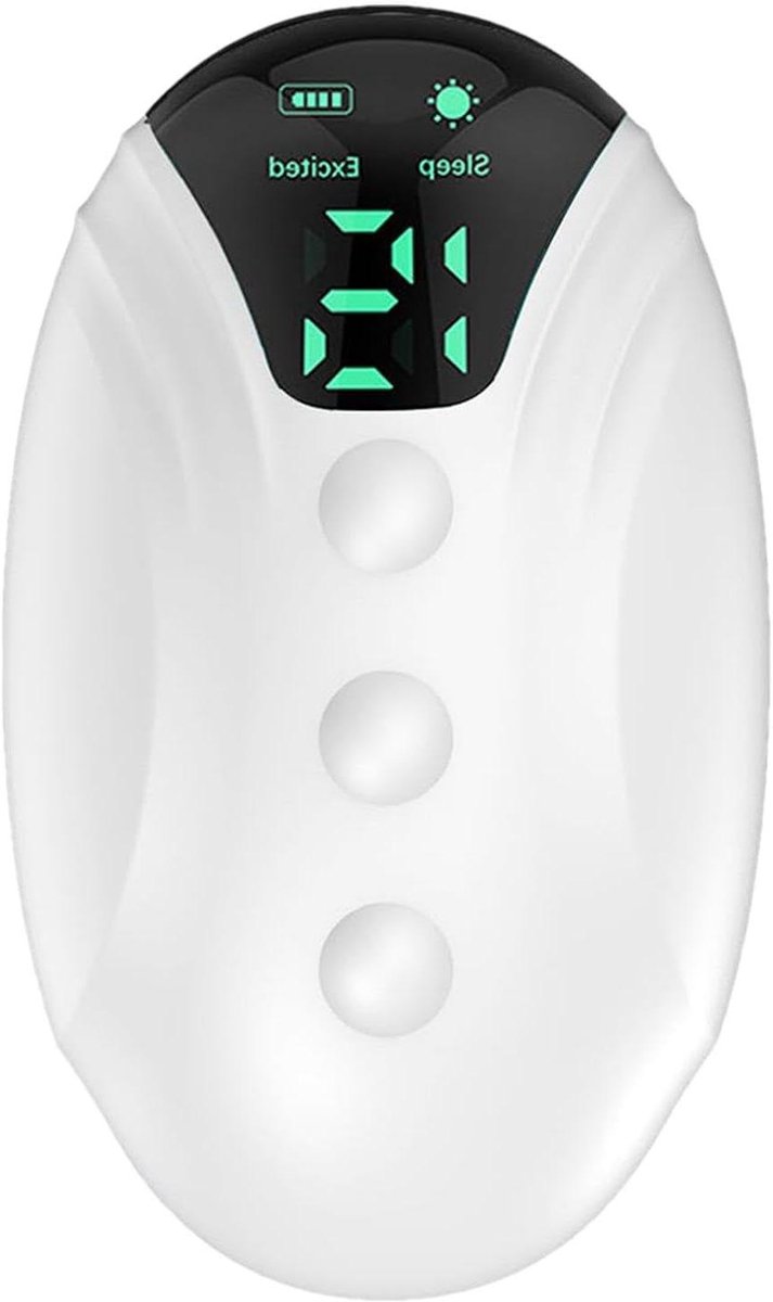 Slaaphulp Apparaat - Slaapmachine Microstroom - Ontspanning Bevorderen - Zachte Elektrische Stromen - Draagbaar - Wit