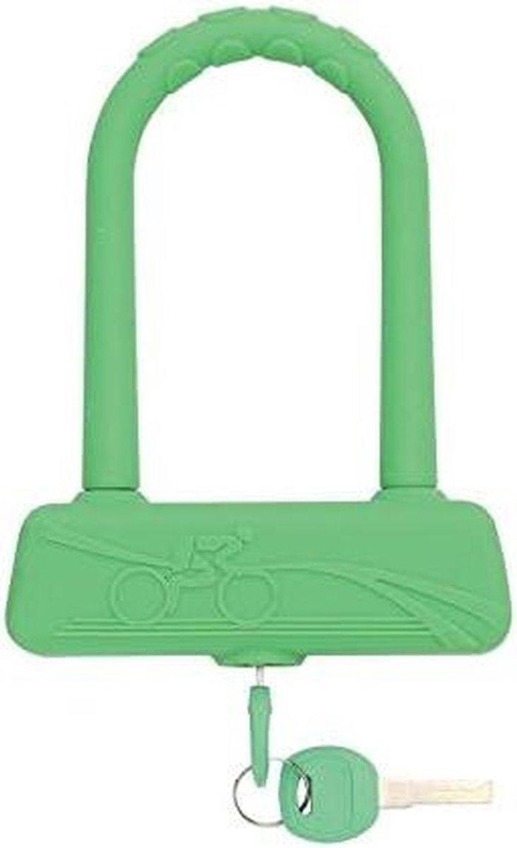 Beugelslot - U-slot Fietsslot - Fiets Beveiligen - Stevige Beugel - 135 mm - Neon Groen