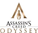 Assassin's Creed Odyssey logo met helm.