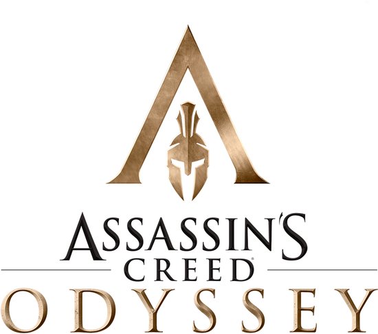 Assassin's Creed Odyssey logo met helm.