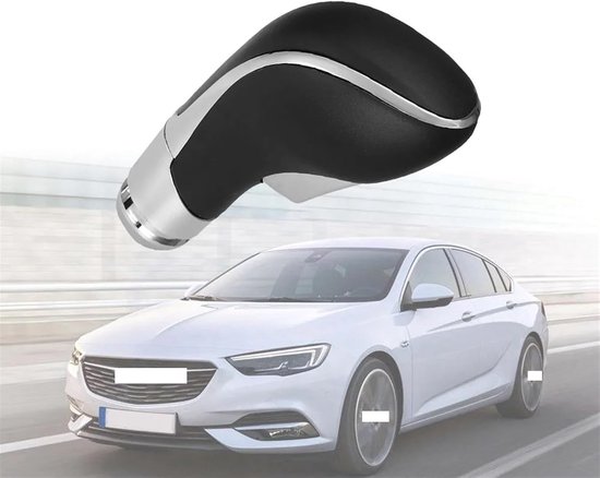 Versnellingspookknop - Schakelpook Hoofd - Auto Rijervaring - Ergonomisch R-ontwerp - Standaard Maat - Zwart Zilver — afbeelding 3