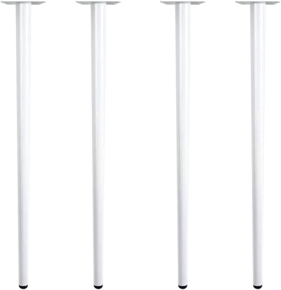Tafelpoten Set - Meubelonderdelen - Meubels Vernieuwen - Hoog Draagvermogen - 4 Stuks - Wit