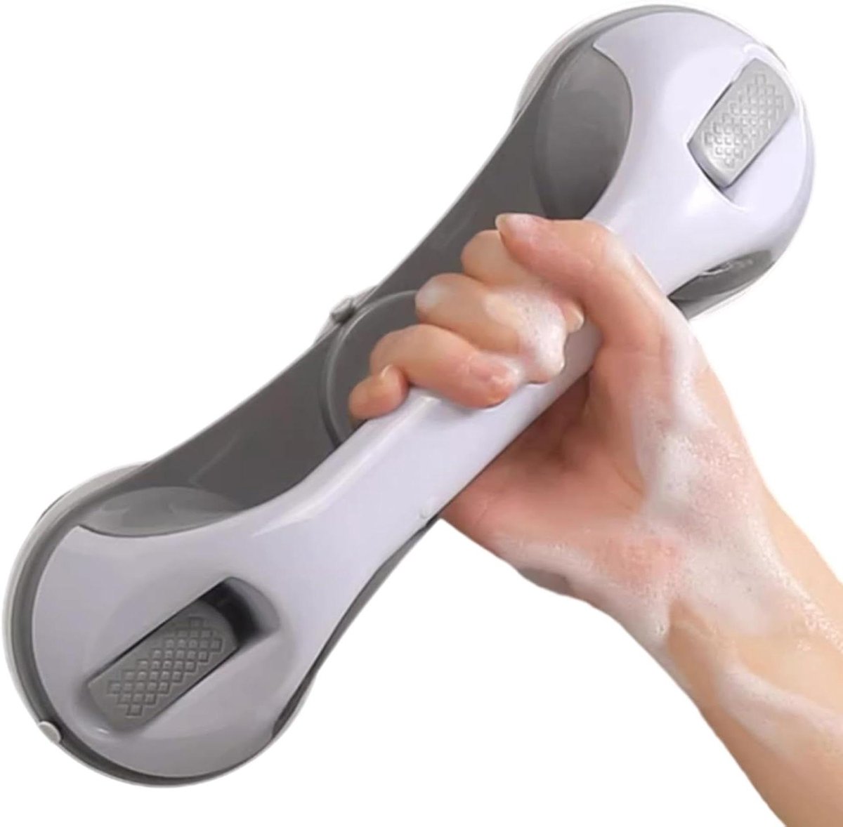 Douchehandgreep - Badkamer steun - Extra veiligheid - Krachtige zuignap - 28.5 cm lengte - Grijs