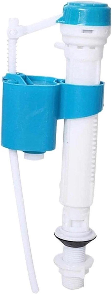 Toilet Vulklep - Reservoir Reparatie - Water Besparen - Dubbele Spoeling - Verstelbaar 20-28cm - Blauw
