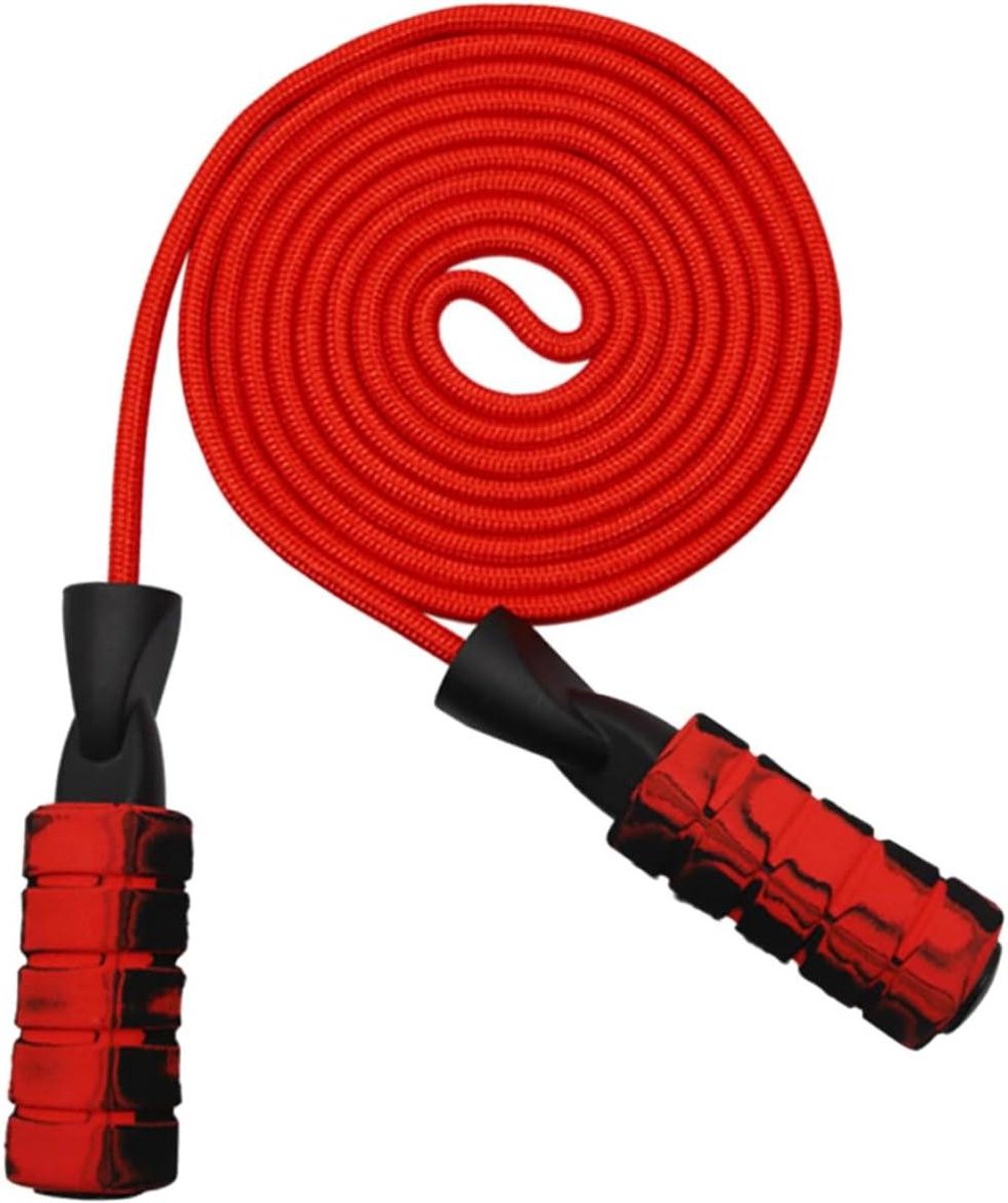 Springtouw - Fitness touw - Sporten thuis - Dubbel lager systeem - 300 cm - Rood