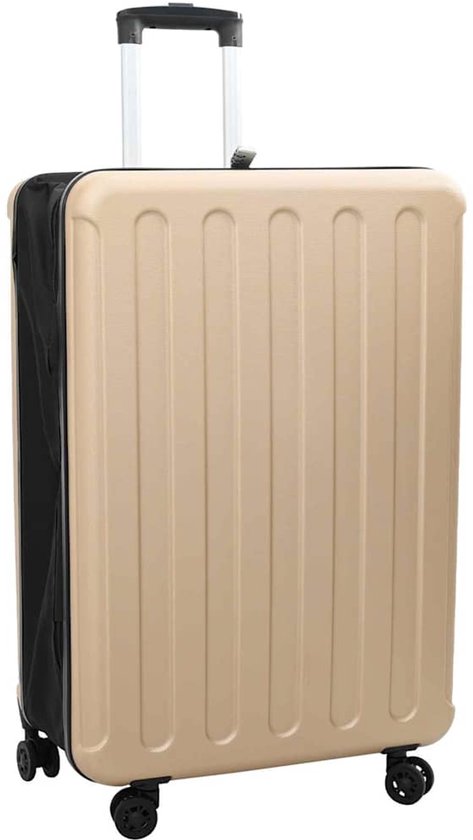 vidaXL Koffer met slot champagne 50 × 30 × 76 cm ABS Kunststof