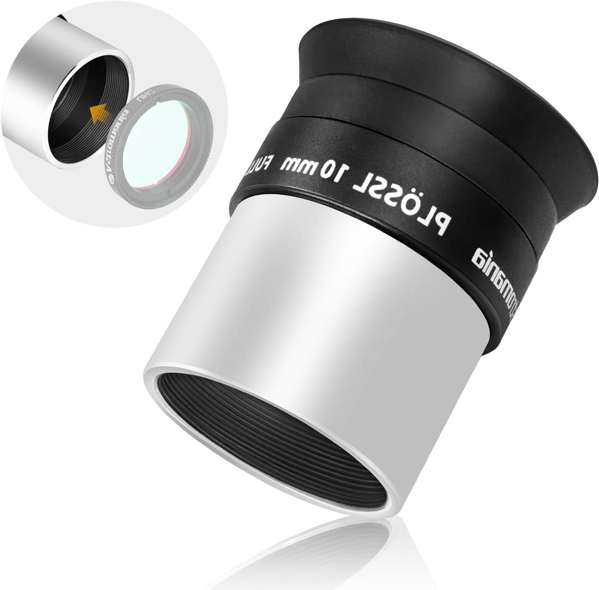Telescoop Oculair - Plossl Lens - Sterren Kijken - 4-Element Plossl Design - 10mm - Zwart