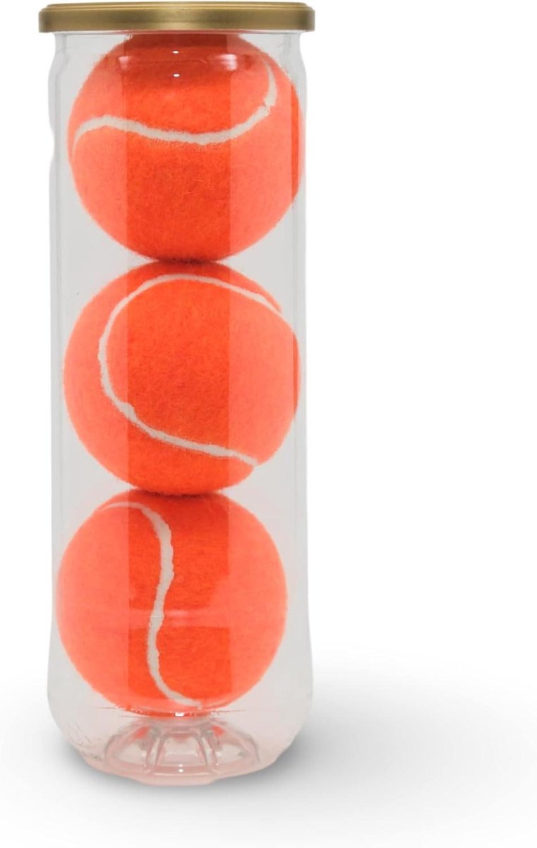 Price's 3 gekleurde padelballen in een buis - kleurrijke vilten padelballen - duurzaam en duurzaam - gemaakt in het Verenigd Koninkrijk.