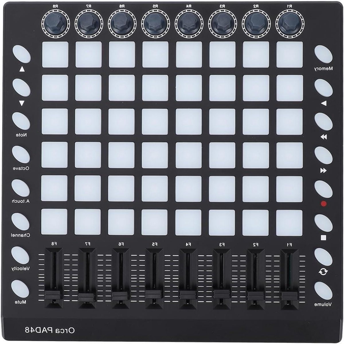 MIDI Controller - Beat Pad DJ Controller - Muziek Maken - 48 RGB Drum Pads - 25.6 x 25.6 cm