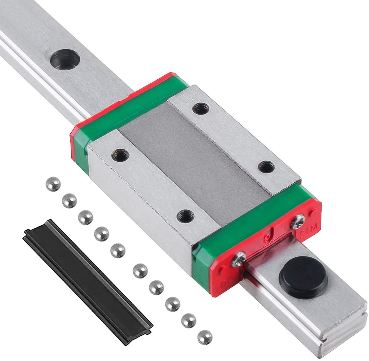 Lineaire Railgeleiding - Lineaire Beweging Geleiderails - Precisie Beweging - Compact en Lichtgewicht - 400 mm - Zilver