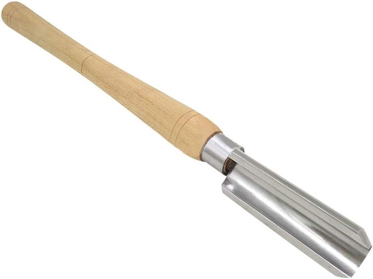 Houtdraaigereedschap set met houten handvat halfrond ruw uitruwen guts draaibank beitel en schraper voor houtbewerking Ideaal voor hobbyisten doe-het-zelvers en timmerlieden 120 × 50 mm