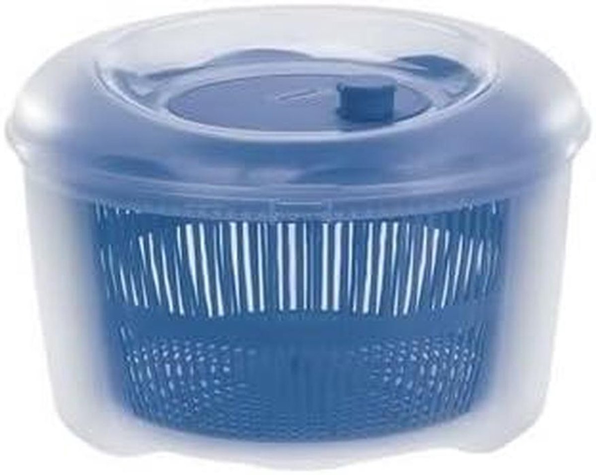 Saladecentrifuge - Groente droger - Salades bereiden - Handmatige bediening - 45 Liter - Oceaan Kleur