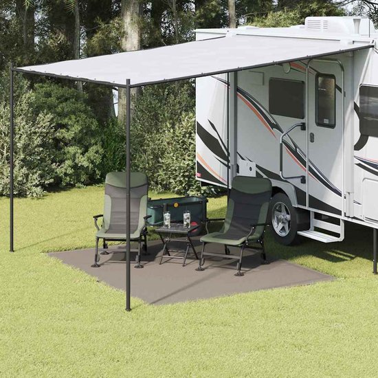 vidaXL - Tenttapijt - Lichtgrijs - 300 - x - 250 - cm - Polyetheen van Vidaxl — afbeelding 2