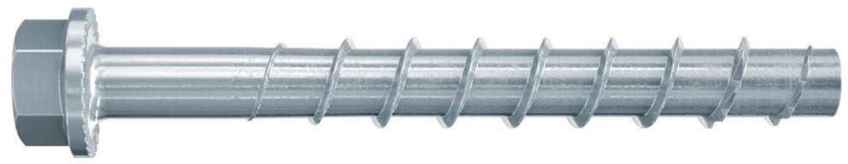 Betonschroeven - Betonankers - Bevestigen in Beton - Meerdere Inbeddingsdiepten - 10x70mm - Grijs