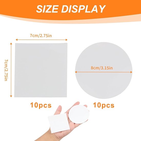 Reparatiepatches - Zelfklevende Flicken - Opblaasbare Producten Repareren - Waterdicht TPU Materiaal - 20 Stuks - Transparant van Merkloos — afbeelding 2