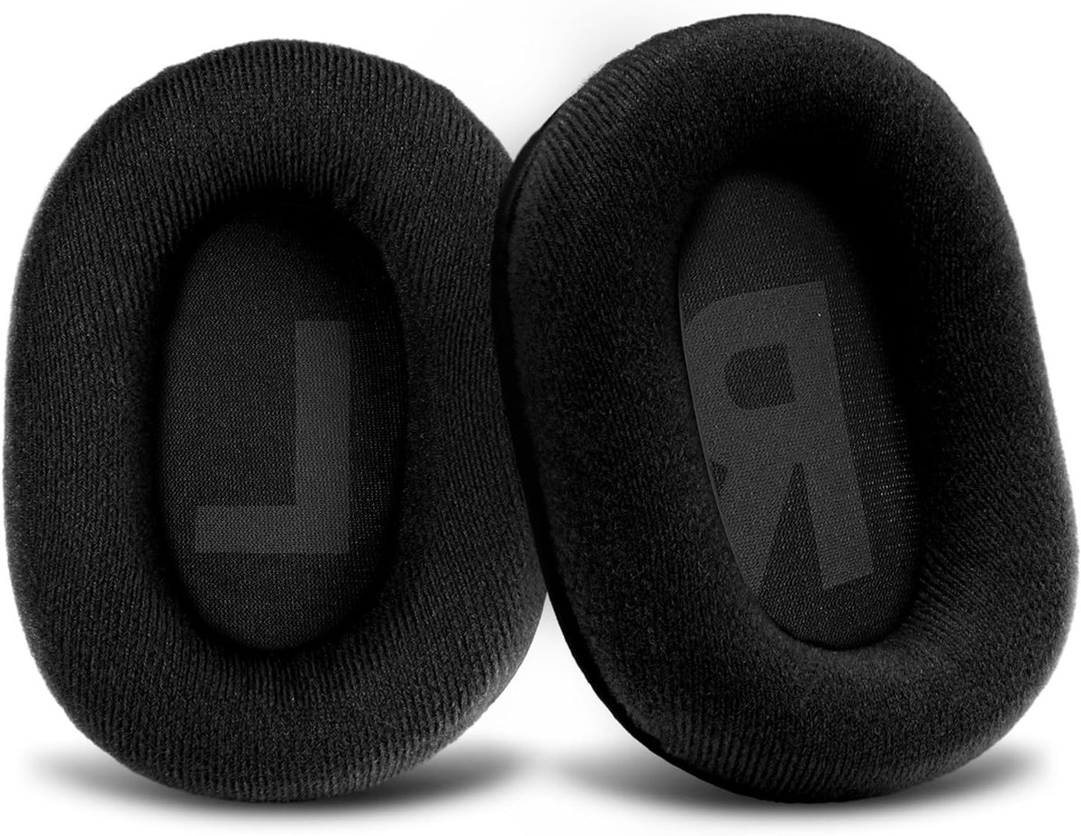 Vervangende PU Leren Oorkussens voor Gaming Headsets, Geheugenfoam voor Comfort en Geluidsisolatie (Velvet Zwart)